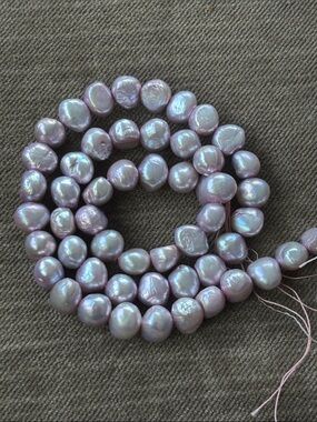 Pinkish-Lavender Freshwater Pearl Necklace Strand - Women Jewelry